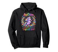 Autism Unicorn Dancing To A Different Beat Awareness Pullover Hoodie