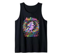 Autism Unicorn Dancing to A Different Beat Awareness Tank Top