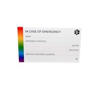 Autism Wallet Cards - Folded Write-On Emergency ID Cards, Pocket-Sized with Autistic Info & Backside Guidance (Pack of 2)