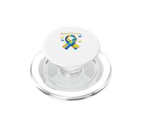 Autism Warrior Awareness Puzzle Heart Accept Love Shirt PopSockets PopGrip for MagSafe