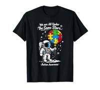 Autism We are All Under The Same Stars Space Astronaut T-Shirt