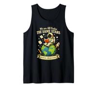 Autism We are All Under The Same Stars Space Astronaut Tank Top