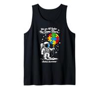Autism We are All Under The Same Stars Space Astronaut Tank Top