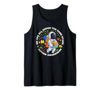 Autism We are All Under The Same Stars Space Astronaut Tank Top