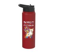 Autism What Makes You Different is What Makes You Beautiful Stainless Steel Insulated Water Bottle