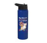 Autism What Makes You Different is What Makes You Beautiful Stainless Steel Insulated Water Bottle