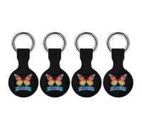 Autisms Awareness Puzzles Butterflys Full Protective Cover Case with Keyring Silicone Skin
