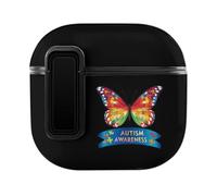 Autisms Awareness Puzzles Butterflys Slim Compatible with Airpods 4 Case Protective Hard Cover Skin