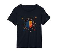 Autisms Women: Different Wiring, Same Worth Awareness T-Shirt, Women's Plus, Black, 3X