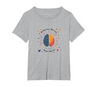 Autisms Women: Different Wiring, Same Worth Awareness T-Shirt, Women's Plus, Heather Grey, 3X