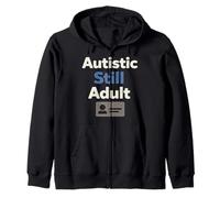 Autistic Adult Neurodivergent Pride Autism Acceptance Zip Hoodie