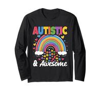 Autistic & Awesome Autist Autism Long Sleeve T-Shirt