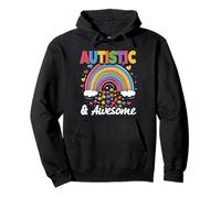 Autistic & Awesome Autist Autism Pullover Hoodie
