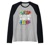 Autistic Child Awareness Autistic Empowerment Autism Child Raglan Baseball Tee