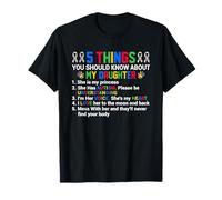 Autistic Daughter Autism Awareness Support Mom Dad Parents T-Shirt