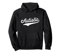 Autistic - Fun Retro University Aesthetic Sporty Pullover Hoodie