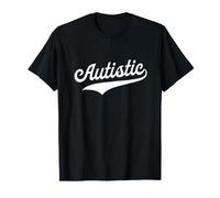 Autistic - Fun Retro University Aesthetic Sporty T-Shirt