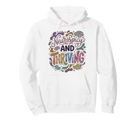 Autistic Neurospicy and Thriving Autism Acceptance Pullover Hoodie