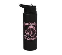 Autistic Princess Opossum Stainless Steel Insulated Water Bottle