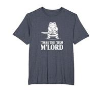 Autistic Samurai Frog Meme Funny 'TWAS The 'Tism M'Lord T-Shirt, Men's Big and Tall, Heather Blue, 5X Tall