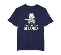 Autistic Samurai Frog Meme Funny 'TWAS The 'Tism M'Lord T-Shirt, Men's Big and Tall, Navy Blue, 2X Tall