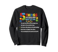 Autistic Son Autism Awareness Family Support Mom Dad Parents Sweatshirt