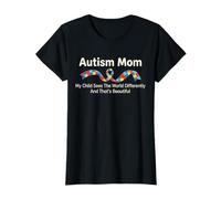 Autistic Son Daughter Autism Awareness Support for Mom T-Shirt