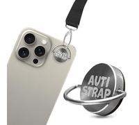 AUTISTRAP Stainless Steel Phone Anchor for Phone Lanyard with 3M VHB Adhesive Backing, Heavy-Duty Replacement for Phone Tether Tab, Compatible with Any Cell Phone Lanyard and Phone Case Strap, Silver,