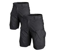 AUTIWITUA Men's Waterproof Tactical Shorts Outdoor Cargo Shorts, Lightweight Quick Dry Breathable Hiking Fishing Cargo Shorts - black - XX-Large