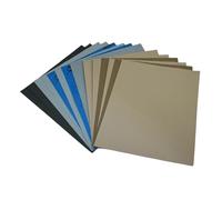 AutKerige 14PCS Ultra-Fine Sandpaper 3000 to 20000 Grit Wet Dry Sandpaper Assortment 9x11 Inch Premium Wet and Dry Sandpaper，7 Grits Various for Wood Metal or Auto Final Sanding, Grey