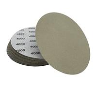 AutKerige Wet Dry Eccentric Sandpaper Set 150 mm, 25 Pieces Round Wet Dry 4000 Grit Water Sanding Discs for Wood, Metal & Car