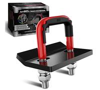 AUTMATCH Hitch Tightener Anti Rattle Stabilizer - Heavy Duty Hitch Clamp for 1.25 and 2 inch Hitches, Rubber Isolator and Anti-Rust Double Coating Protective, Red & Black