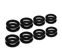AUTMATCH Pack of 16 D Ring Shackle Washers Rubber Spacers Fits 3/4 Shackle Protect Your Bumper and Prevents Rattling Black