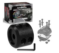 AUTMATCH Winch Cable Hook Stopper (1 Pack), Silicone Rubber Winch Stopper for Wire & Synthetic Rope, Winch Line ATV UTV, Shock Absorbent, Prevent Pulling Bounce and Abrasion, Black