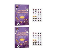 Autmor Halloween Acne Patch Pimple Patches for Face, Available in 100 Counts or More, Patch Patches Ideal for Pimples, Anti-Pimple and Acne, Comes with Christmas - Themed Stickers Like Ghost (288