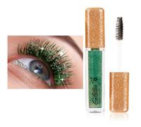 Autmor Lash Diamond Glitter Mascara, Shiny Mascara with Diamond, Colourful Pearlescent Shine for Stunning, Long-Lasting & Waterproof Eyelashes, Charming Eye Make-Up (Green)