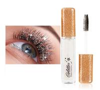 Autmor Lash Diamond Glitter Mascara, Shiny Mascara with Diamond, Colourful Pearlescent Shine for Stunning, Long-Lasting & Waterproof Eyelashes, Charming Eye Make-Up (White)