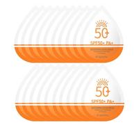 Autmor Sun Cream Face SPF 50, Light Sun Lotion & Sun Protection for Face, Non-Greasy, Stay Moist & Waterproof, UV Protection for Sensitive (Sunscreen 2 g x 20 Pieces)
