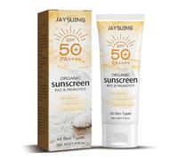 Autmor Sun Cream Face SPF 50 | Light Sun Lotion & Sun Protection for Face Non-Greasy, Stay Moist & Waterproof | UV Protection for Sensitive (Rice Sunscreen 40 g)