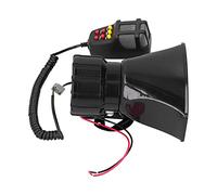 AUTO 12V 100W 120dB Car Siren Horn Mic PA Speaker System Emergency Sound Amplifier-7 Tones for Car Truck RV