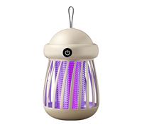 Auto 360° Electric Fly Zapper,2 in 1 LED Bug Zappers Electric Zapper,Portable USB Rechargeable Mosquito Repellent Fly Killer,Insect Killer Flys Trap Lamp for Outdoor Camping (White-Plug in)