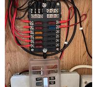 Auto 6 Way 12 Way Fuse Box Cover Blade 12V 32V Fuse Holder RV Camping Car Electrical Appliances Circuit Breaker Protected circuits (Color : 12 Way)