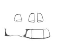 Auto Ac Vent Trim Compatible With Dodge For Challenger 2015-2023 Car Driver Center Console Trim Sticker Carbon Fiber Cover Frame