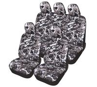 Auto Accessori Lupex A21 Universal Car Seat Covers Front and Rear (Full Set, Grey Camouflage)