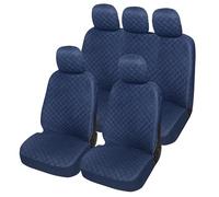 Auto Accessori Lupex A21 Universal Car Seat Covers Front & Rear (Full Set, Dark Blue)