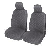 Auto Accessori Lupex A22 Universal Car Seat Covers Front and Rear (Front Pair, Grey)