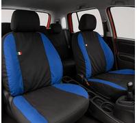Auto Accessori Lupex Car Seat Covers Compatible with Panda from 2012 Onwards, Made in Italy, Polycotton Fabric, Complete Set (Black - Royal Blue, 01 - Full Backrest)