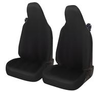 Auto Accessori Lupex Car Seat Covers Compatible with Smart Fortwo, 450 451 and 453, 1 2 3 Series, Polycotton Fabric (Black)