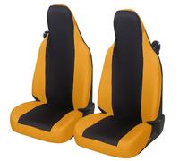 Auto Accessori Lupex Car Seat Covers Compatible with Smart Fortwo, 450 451 and 453, 1 2 3 Series, Polycotton Fabric (Black - Yellow)