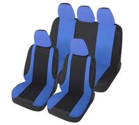 Auto Accessori Lupex - LS10 Universal Car Seat Covers | Blue | Front and Rear Sets | Polyester | No SUV